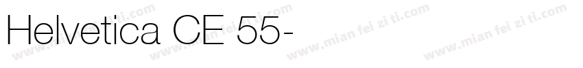 Helvetica CE 55字体转换